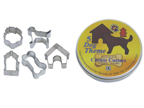 Mini Dog 5 Piece Cookie Cutters