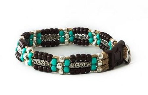 Azteca Beaded Dog Collar