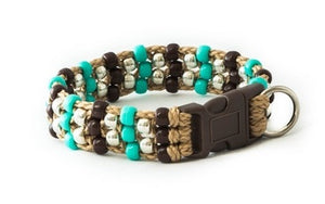Cinco Beaded Dog Collar