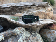 Green Buffalo Plaid Dog Collar