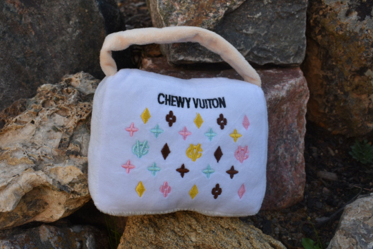 Chewy Vuiton Purse Dog Toy Zany Zak