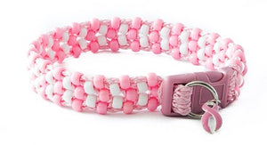 Pretty in Pink Beaded Dog Collar