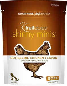 Fruitables Rotisserie Chicken Skinny Minis Soft and Chewy Dog Treats