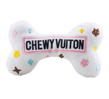 White Chew Vuiton Dog Bone Toy